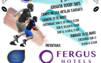 6ª Jornada de Rugby Day’s, organiza Bahía R.C. Polideportivo Melisa Nicolau (Andratx) 29 y 30 de mayo 2021